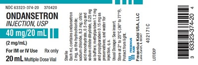 Vial Label (63323 0374 20 Ondansetron Inj. Label)
